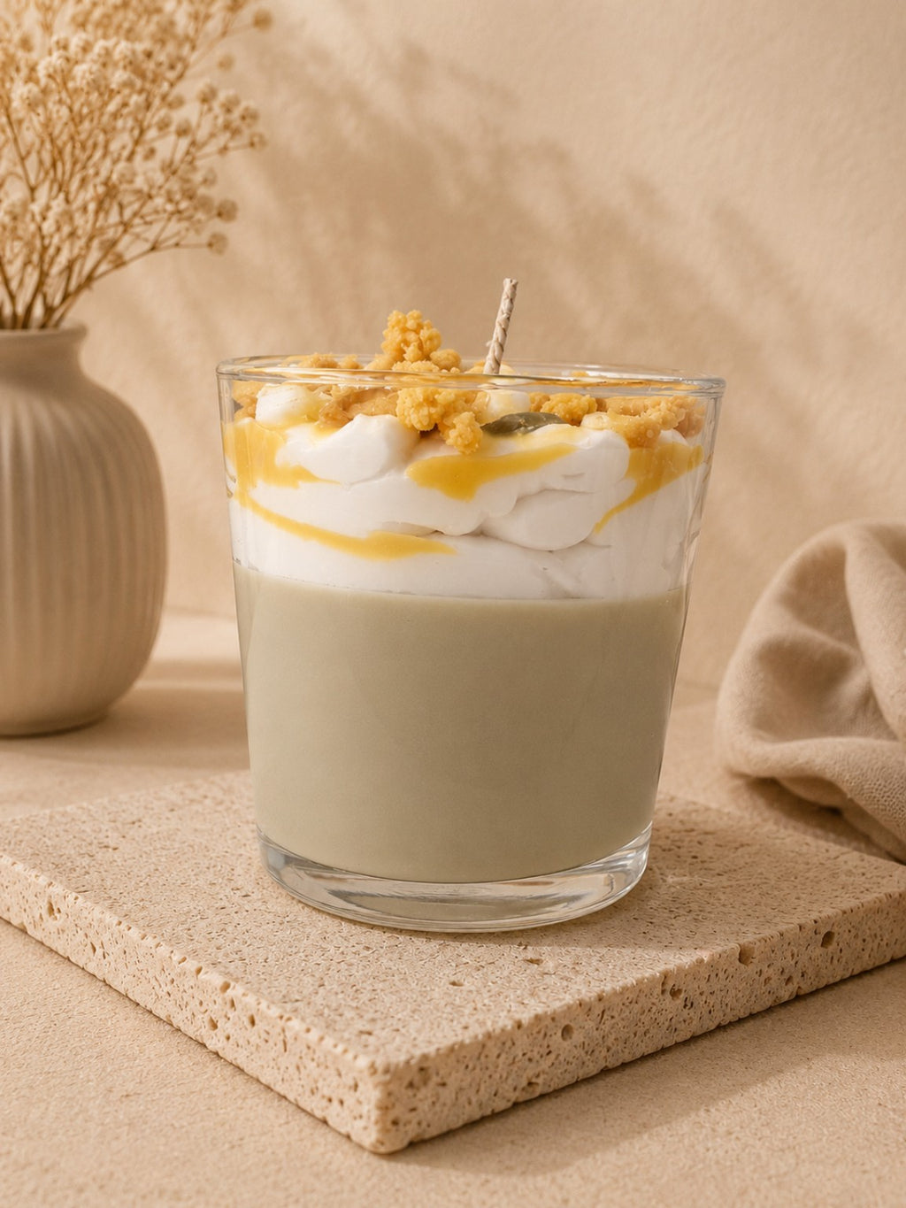Pistachio Caramel Bliss Dessert Candle