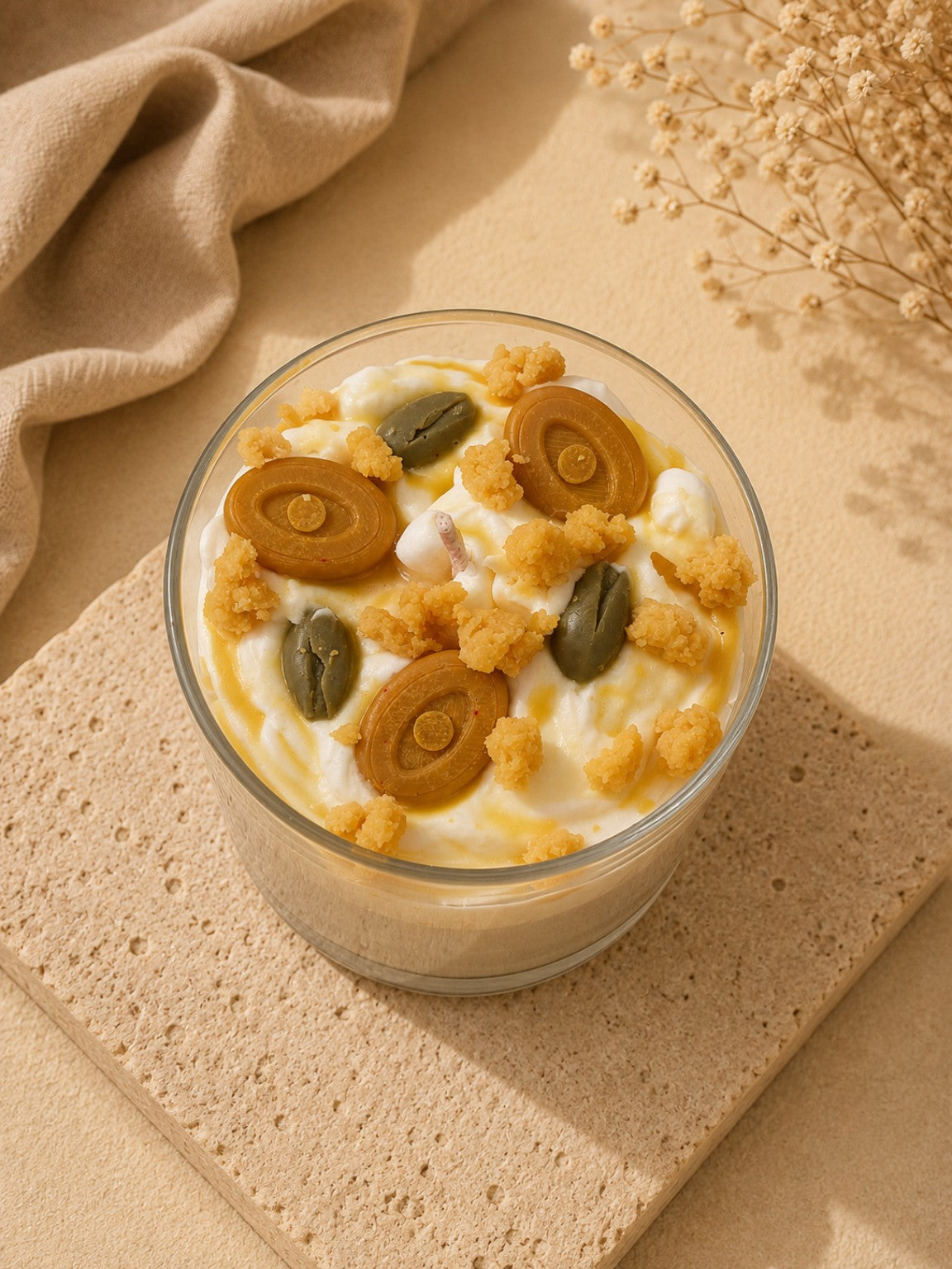 Pistachio Caramel Bliss Dessert Candle